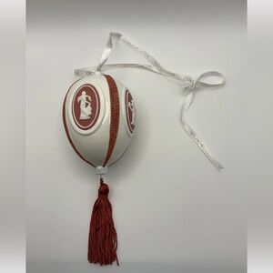 Wedgwood Jasperware Red Egg Ball Ornament - Excellent Condition!